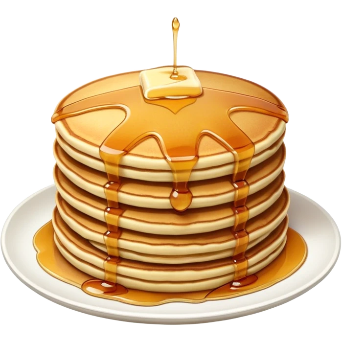 Pancakes with maple syrup  emoji