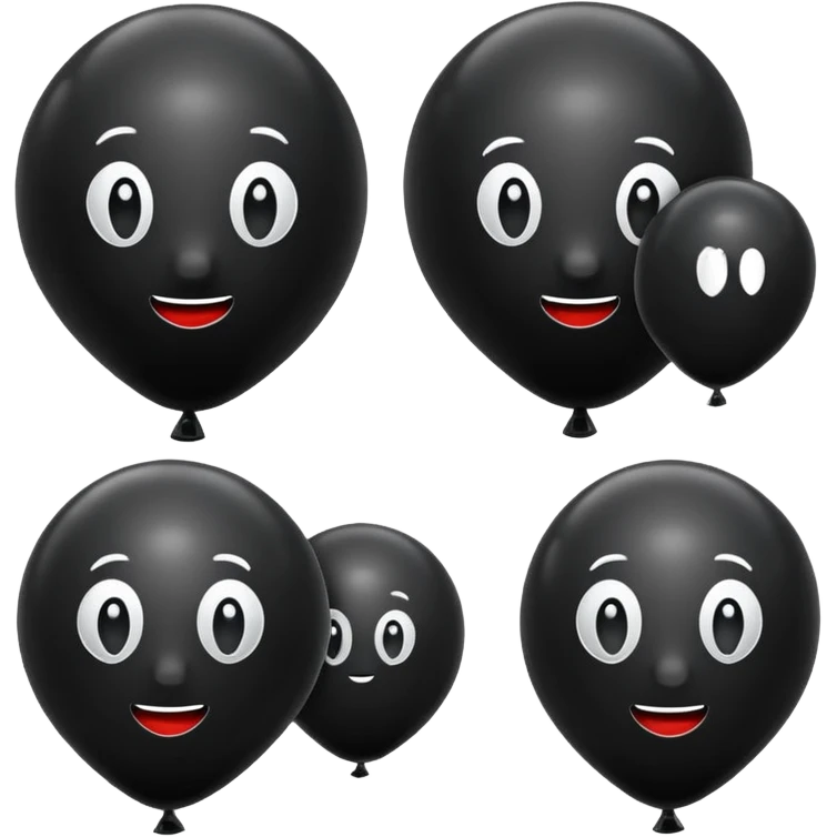Black balloon emoji
