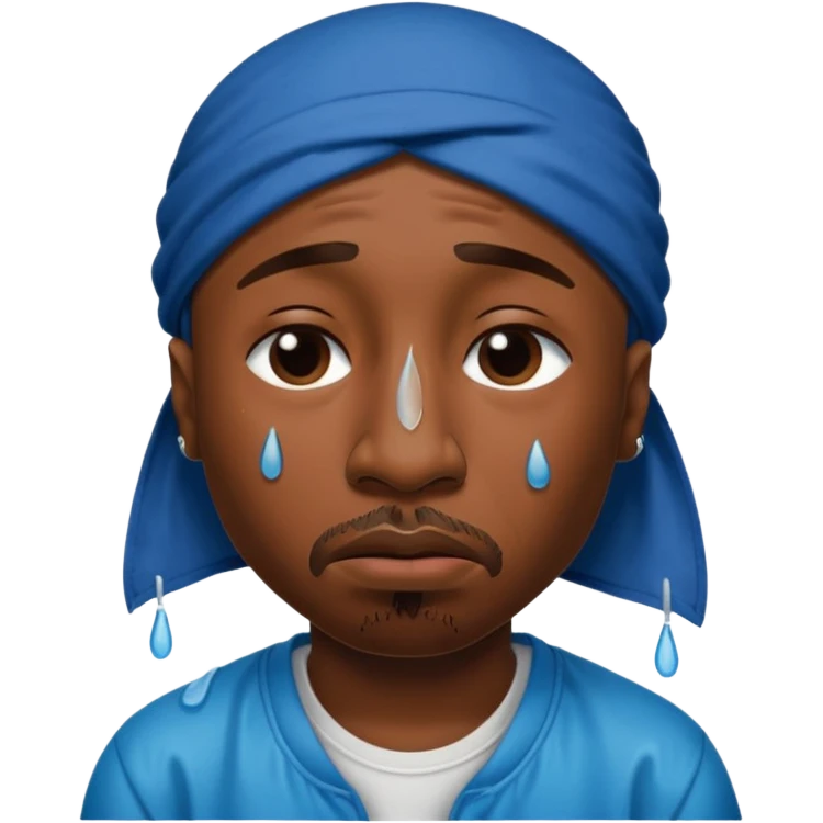 tupac, crying, fat emoji