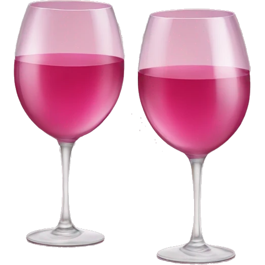 Pink wine emoji