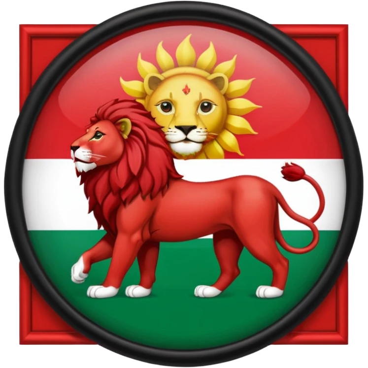 عکس پرچم ایران شیر خورشید emoji