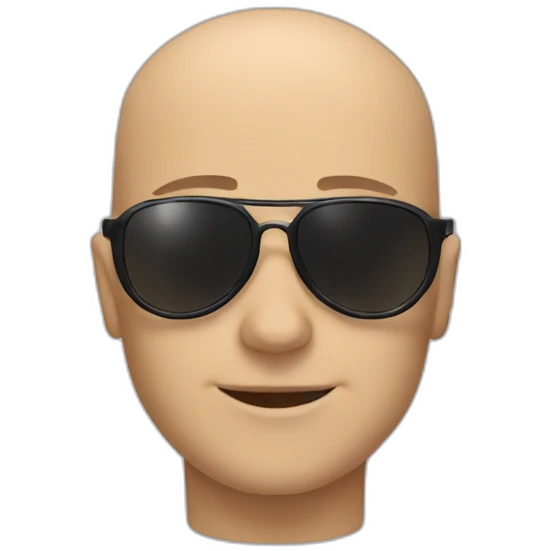 bald sherlock sunglass emoji