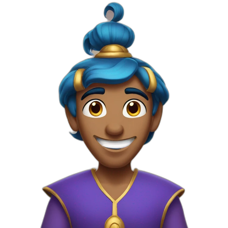 Aladdin disney genie emoji