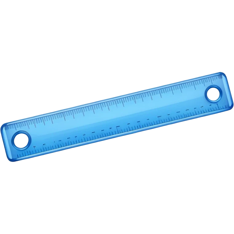 blue ruler emoji
