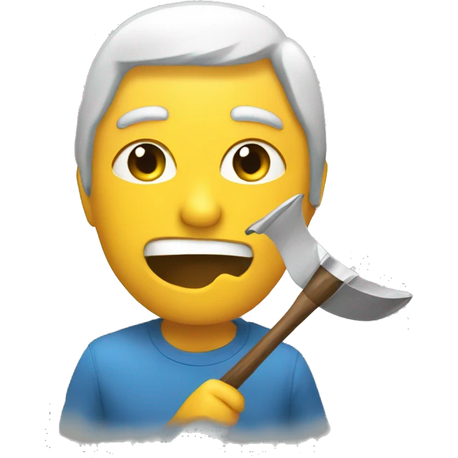 Un misil entando en un agujero emoji