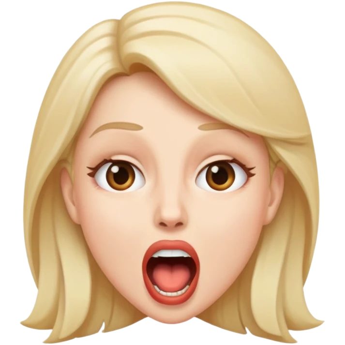 Donna a bocca aperta emoji