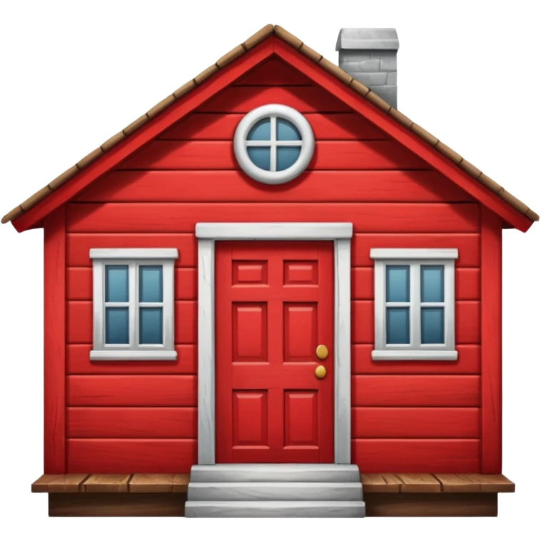 A red pull house emoji