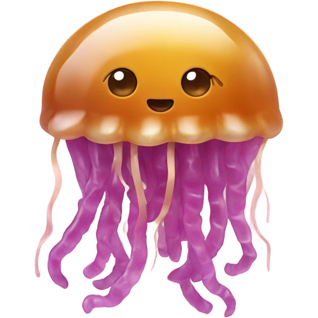 Jelly fish eating pasta  emoji