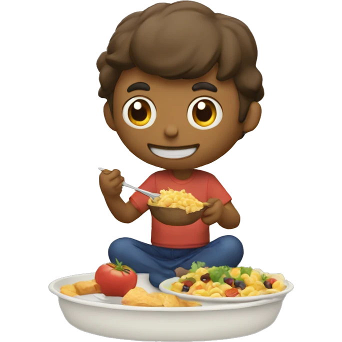 Vagabundo comiendo emoji