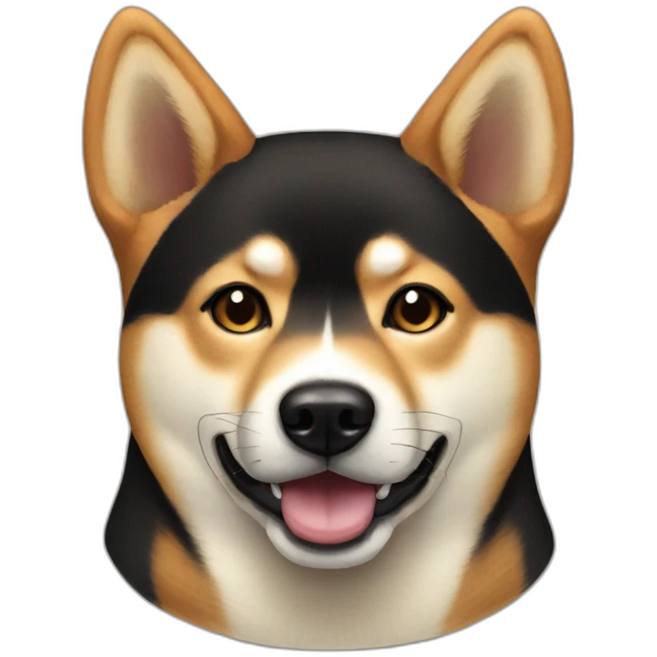 Black and tan Shiba inu emoji