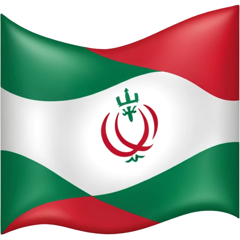 square iranian flag green white and red  emoji