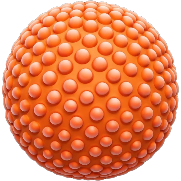 coral sphere. emoji
