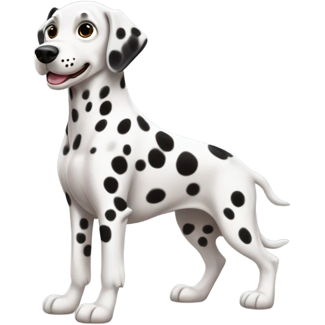 Dalmatian valentine emoji