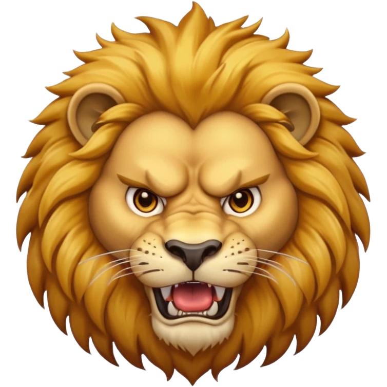 Angry lion emoji