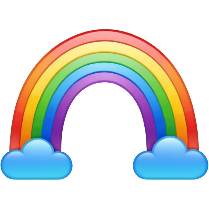 A rainbow emoji