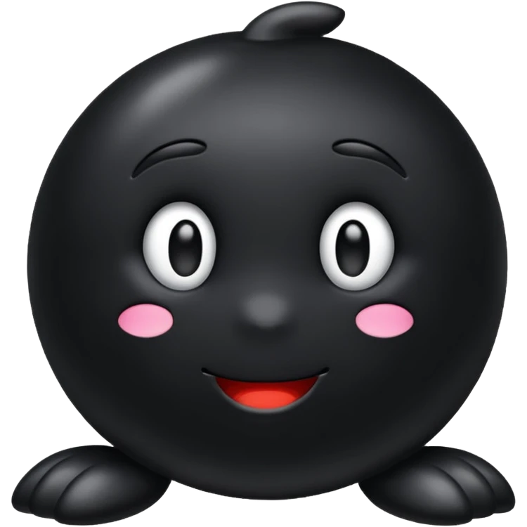 black color emoji