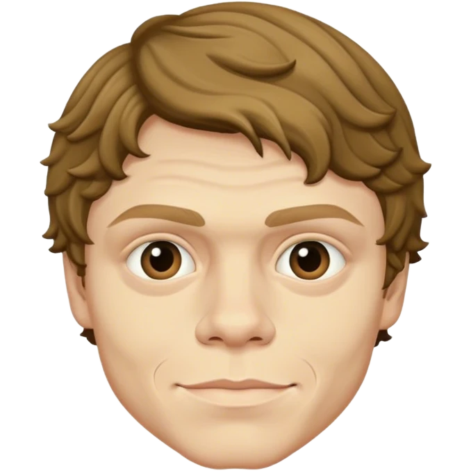 evan peters, dimples, 5 o'clock shadow emoji