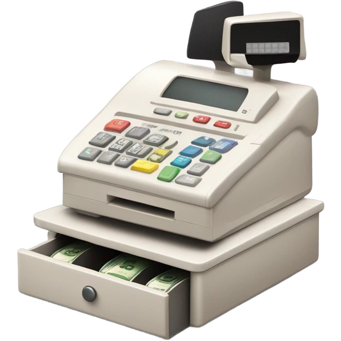 small cash register emoji