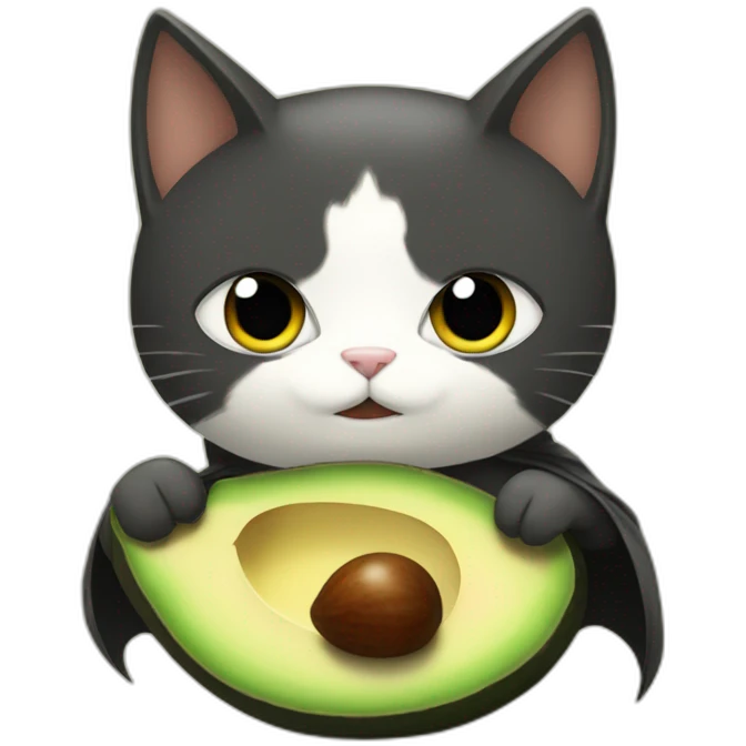 avocado batman cat emoji