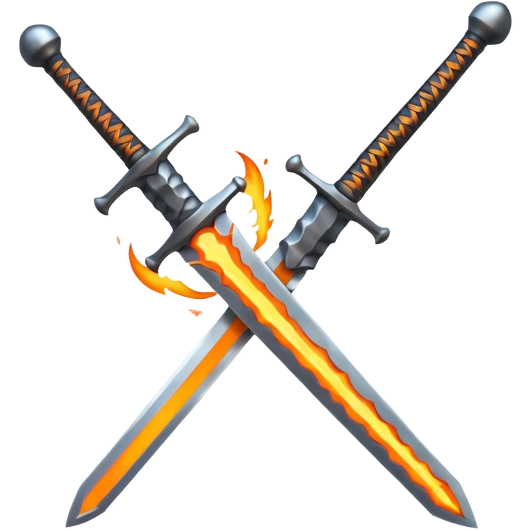 sword on fire emoji