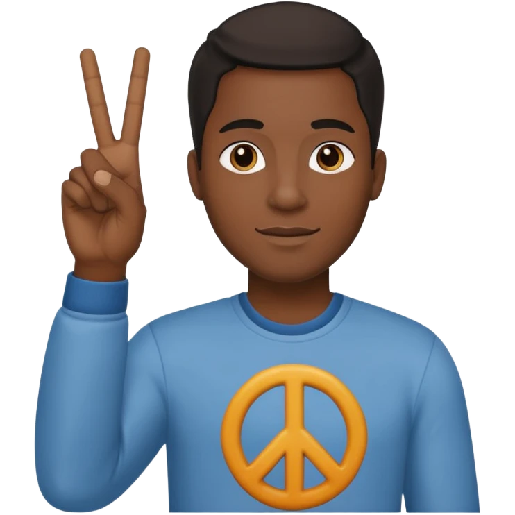 BLAD guy holding up peace  emoji