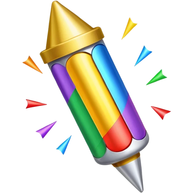 Black party popper  emoji