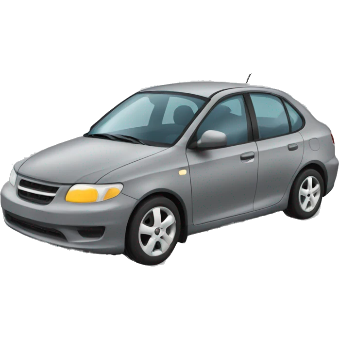 Gray car side view emoji