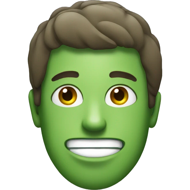 Man with a cucumber emoji