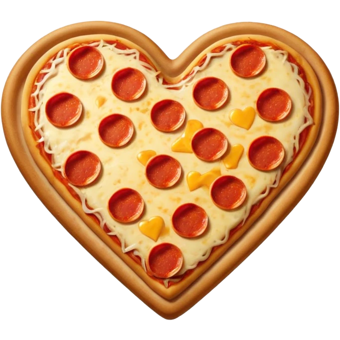 heart with a pizza motif emoji