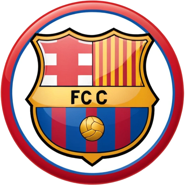 Barcelona soccer logo emoji
