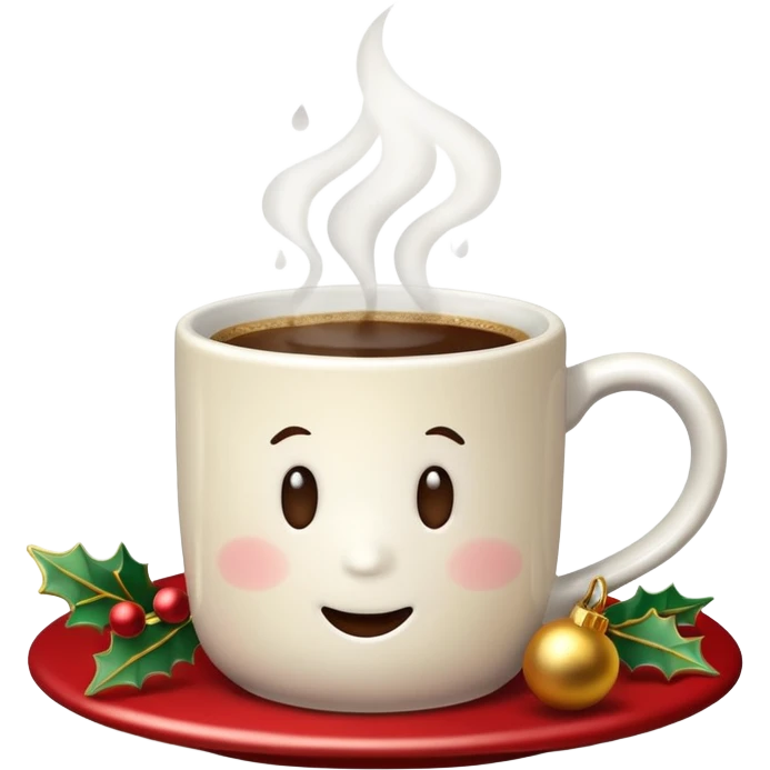 vanilla coffee christmas emoji