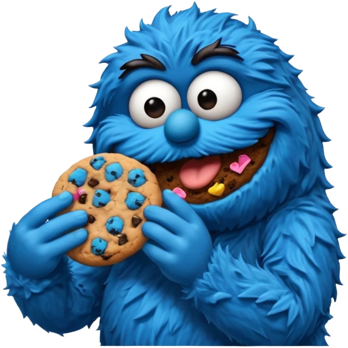 Cookie monster emoji