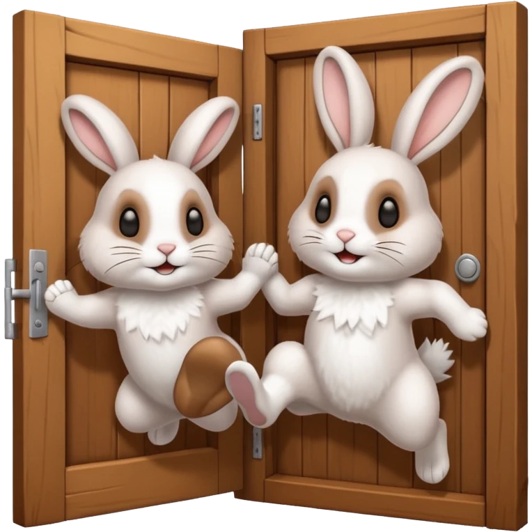 I want the alliance leader to kick me out of the alliance and close the door, so that they both look like rabbits. emoji