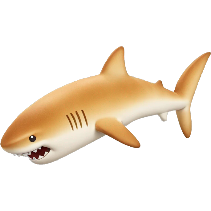 Bread shaped like shark emoji
