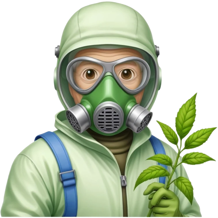 old Bob spraying weed killer  from the toxic avenger emoji