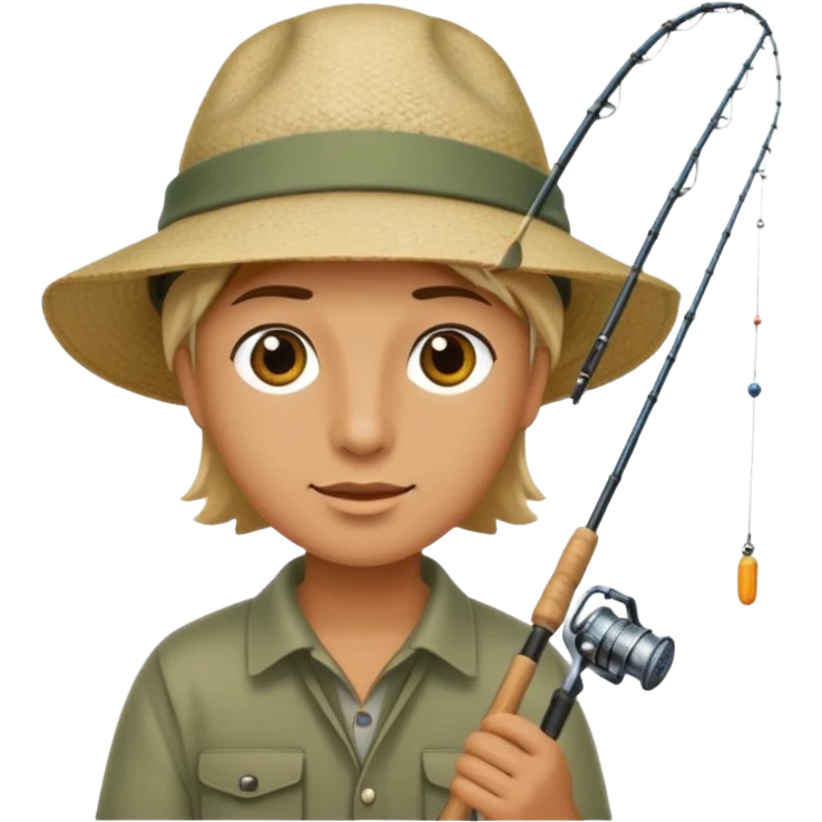 Someone fishing. emoji