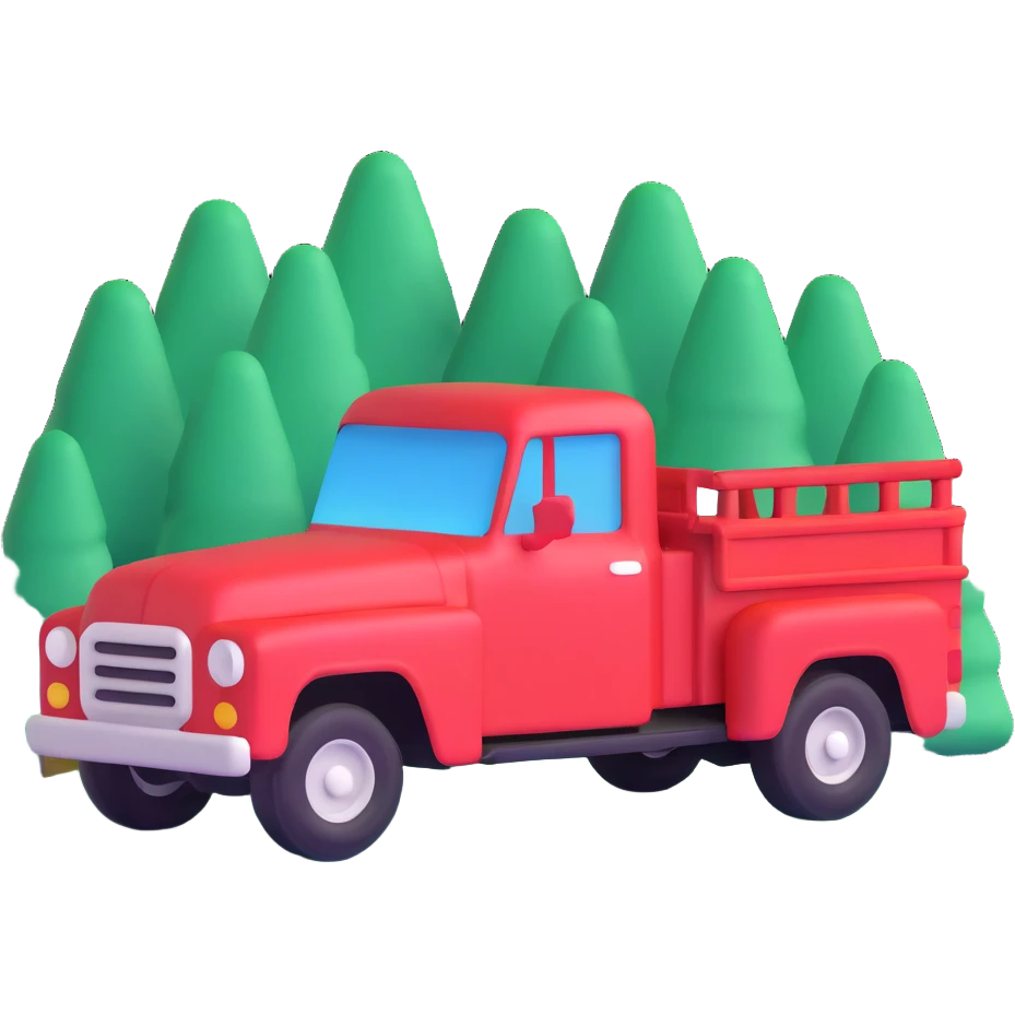 red truck emoji