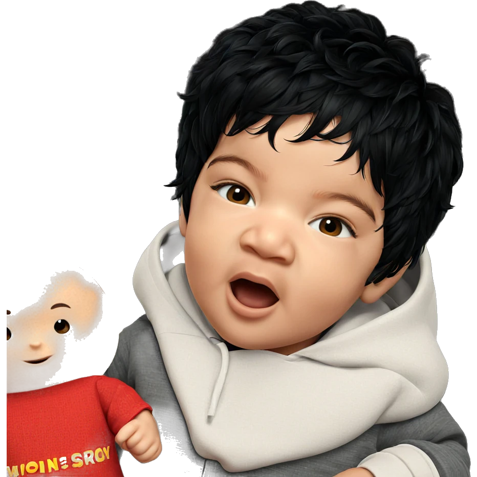 realistic portrait of a boy emoji