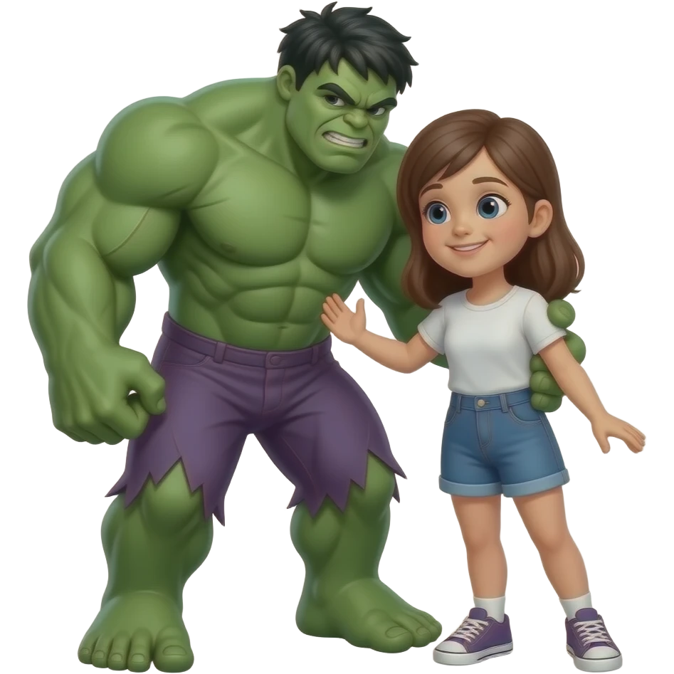 Hulk in love girl emoji