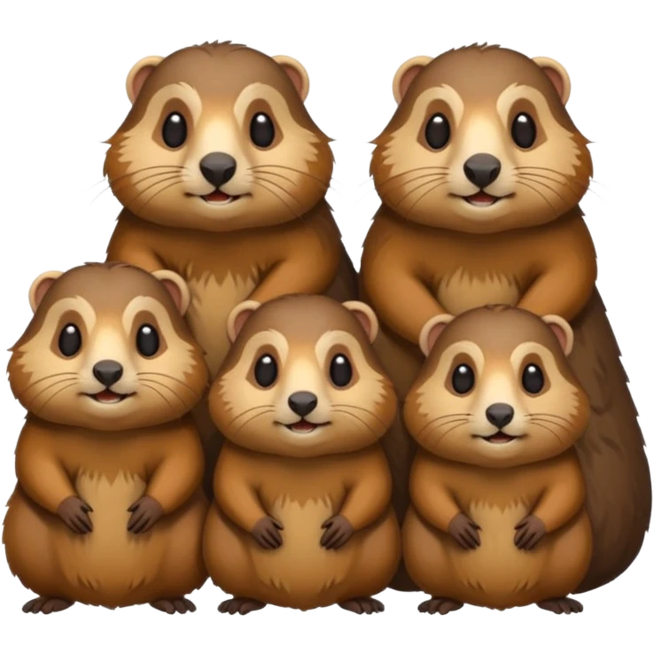 famille de marmotte emoji