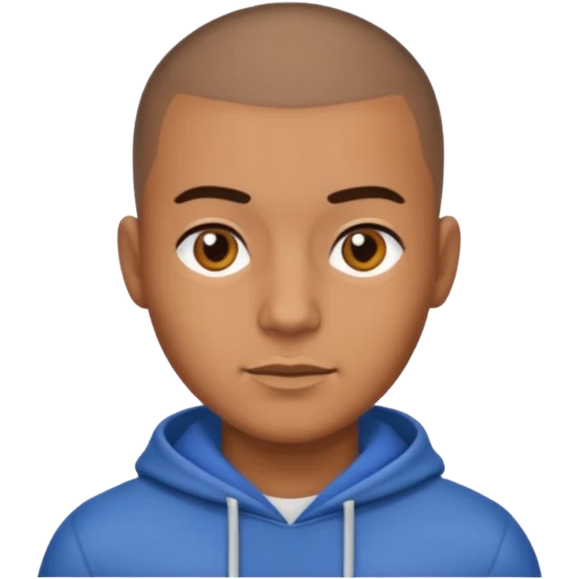 brown skin latino male with buzz cut  emoji