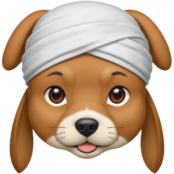 dog wearing a durag emoji