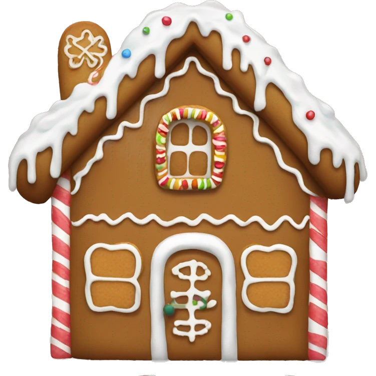 Gingerbread house emoji