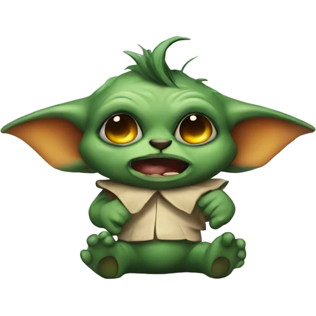 Cute drunk gremlin emoji