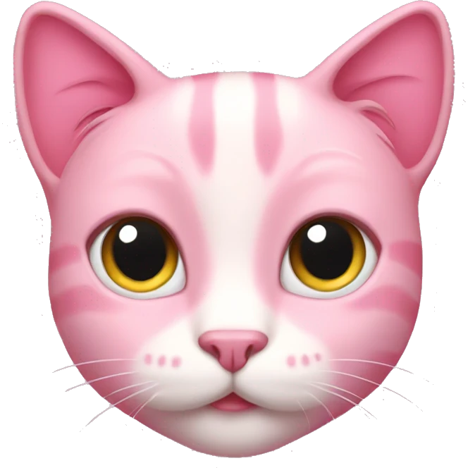 Pink cat emoji