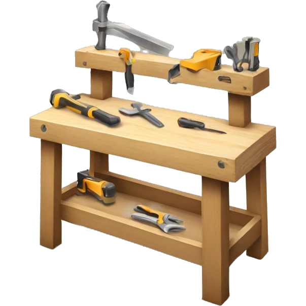 workbench with tools emoji