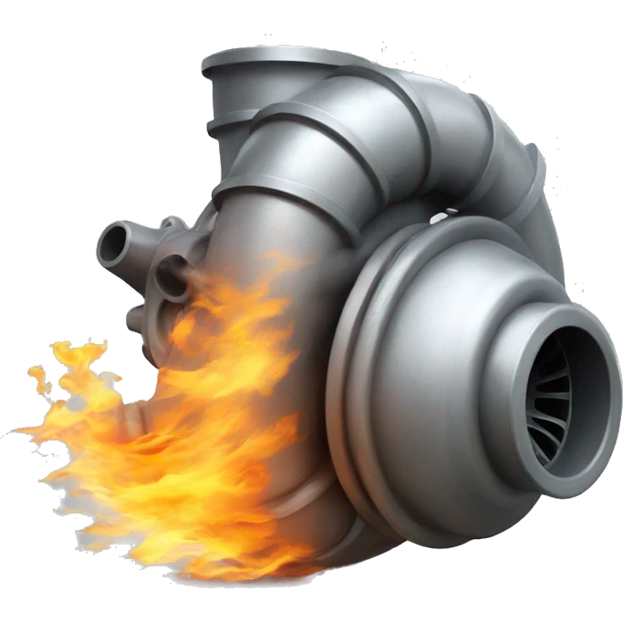 Turbocharger spitting fire emoji