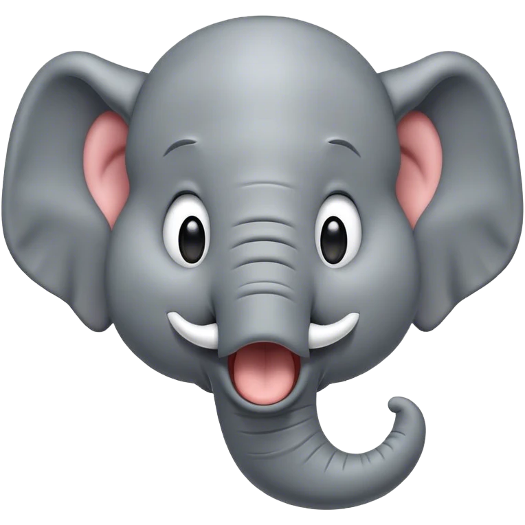Cinematic Cute Yawning Elephant Portrait Emoji, Head tilted slightly with a dramatic, wide-open yawn, showcasing a soft, wrinkled gray hide with gently drooping ears and large, sleepy eyes, Simplified yet irresistibly adorable features, highly detailed, glowing with a soft, cozy glow, high shine, relaxed yet expressive, stylized with a touch of tender whimsy, bright and endearing, soft glowing outline, capturing the essence of a drowsy yet affectionate elephant, so drowsy it feels like it could stretch out of the screen and curl up for a nap! emoji