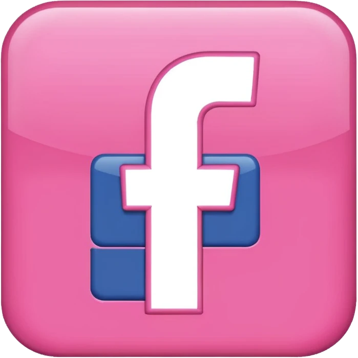 Pink Facebook emoji