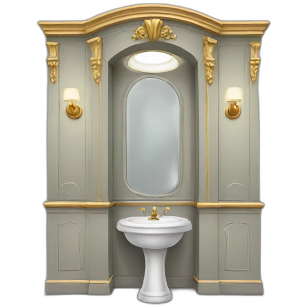 Fancy restroom emoji
